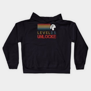 Level 25 Unlocked Funny Video Gamer 25h Birthday.Great idea for anyone who's turned 25 and loves computer game.It is time to party and celebrate 25 years old birthday. Kids Hoodie